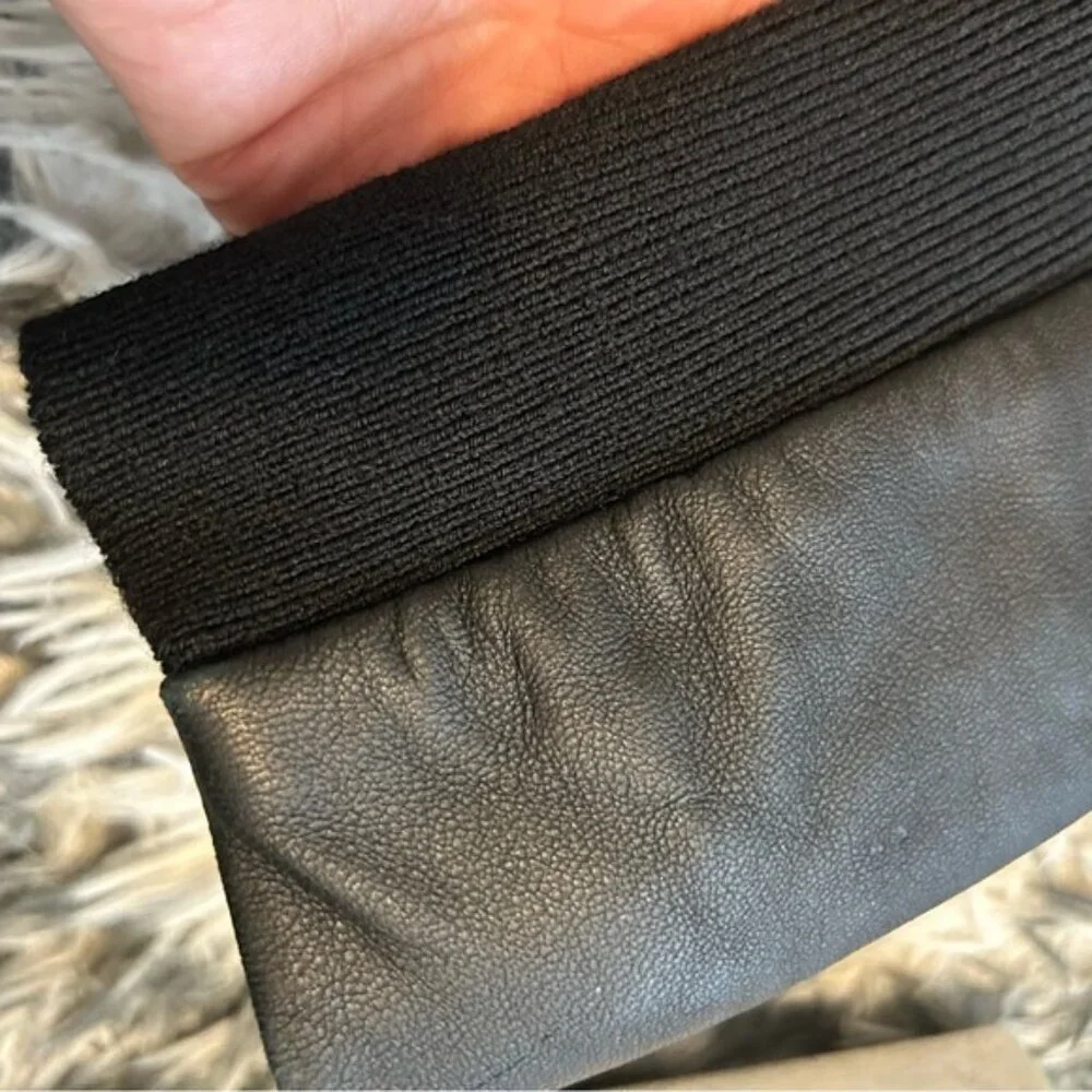 Mackage Wool and Leather Wrap Coat - Picture 10 of 10